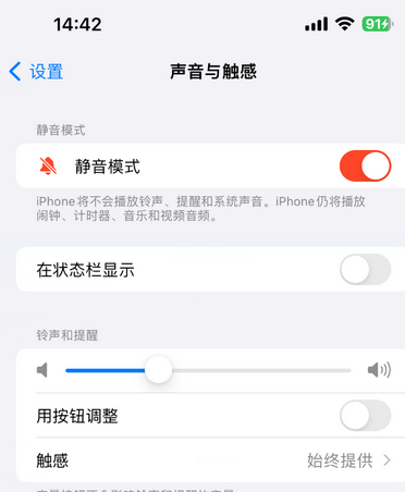 立山苹果15Pro维修网点分享iPhone15Pro系列机型中隐藏静音图标 